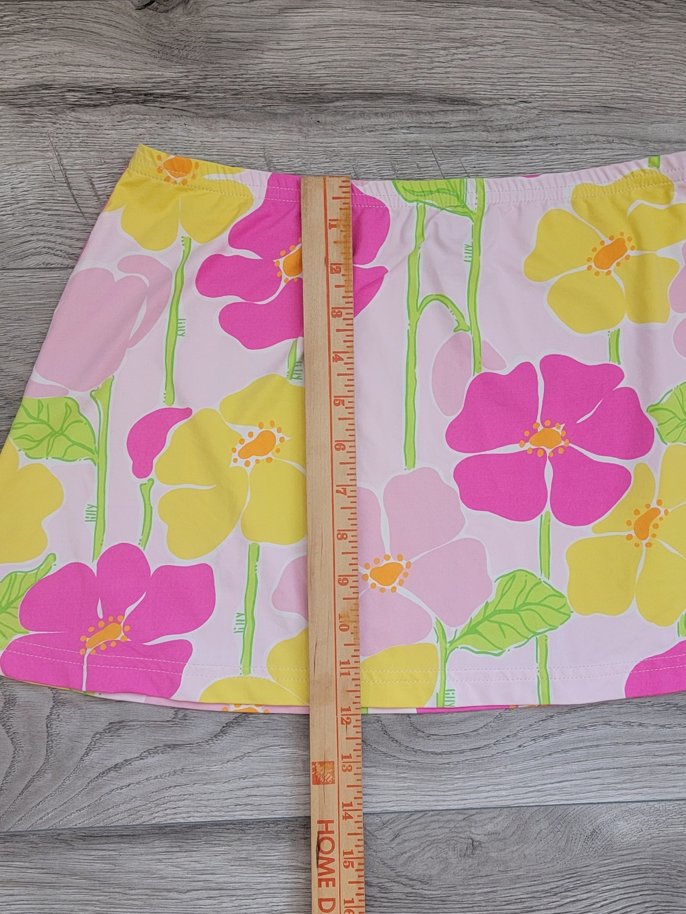 Lilly Pulitzer White Label Sweet Sally wrap swim skirt, size S rare print - Picture 7 of 8